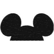 Matriz de Bordado Orelha do Mickey